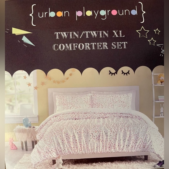 NWT - Urban Playground Iridescent Twin/Twin XL 2-PC Comforter Set - Picture 5 of 13